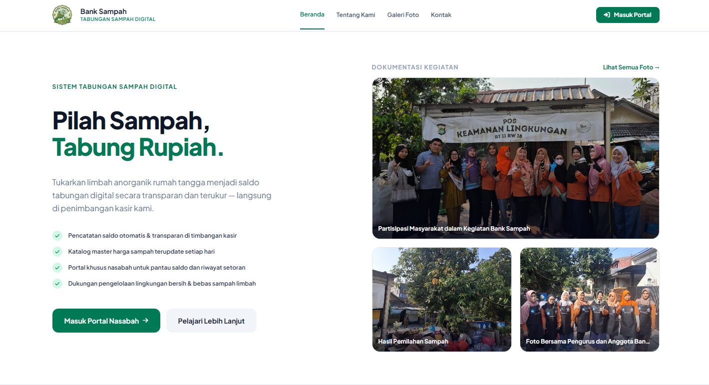 E-Trash Bank Sampah Digital